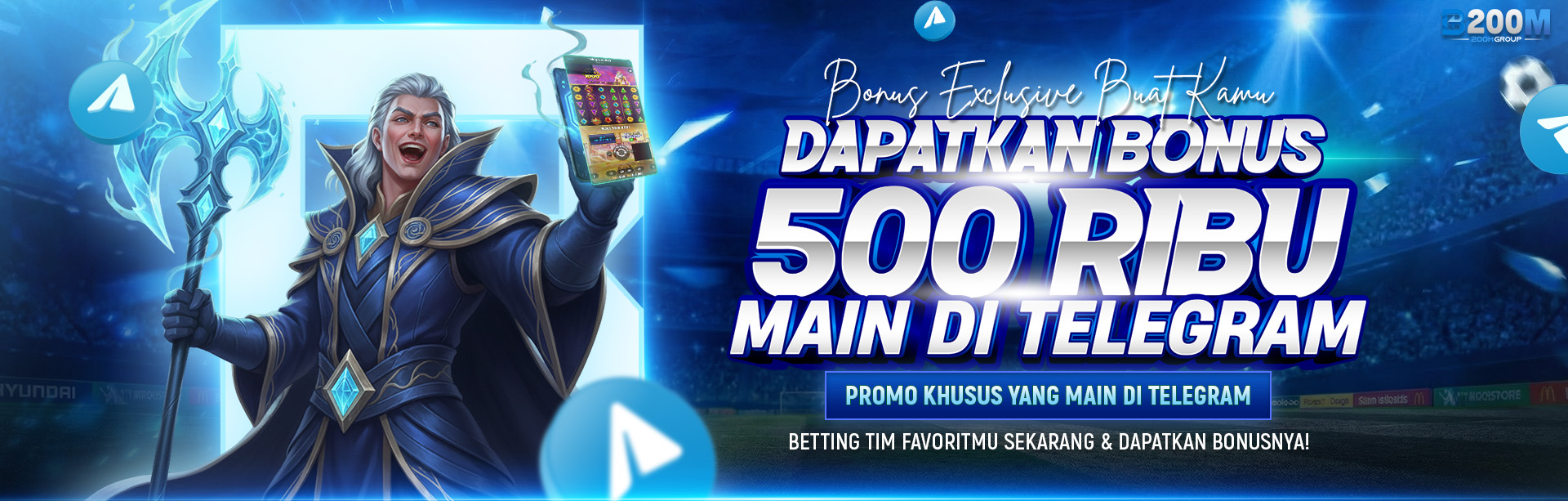 BONUS EKSKLUSIF TELEGRAM 100%