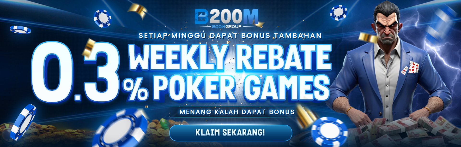 BONUS ROLLINGAN 0.3% (POKER)