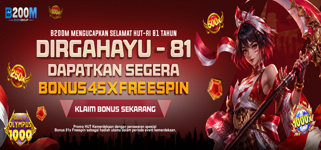 BONUS FREESPIN KEMERDEKAAN B200M